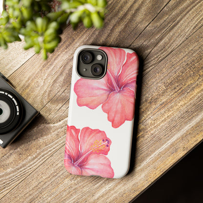 iPHONE Hibiscus Tough Case l Summer Vibe Mobile Case