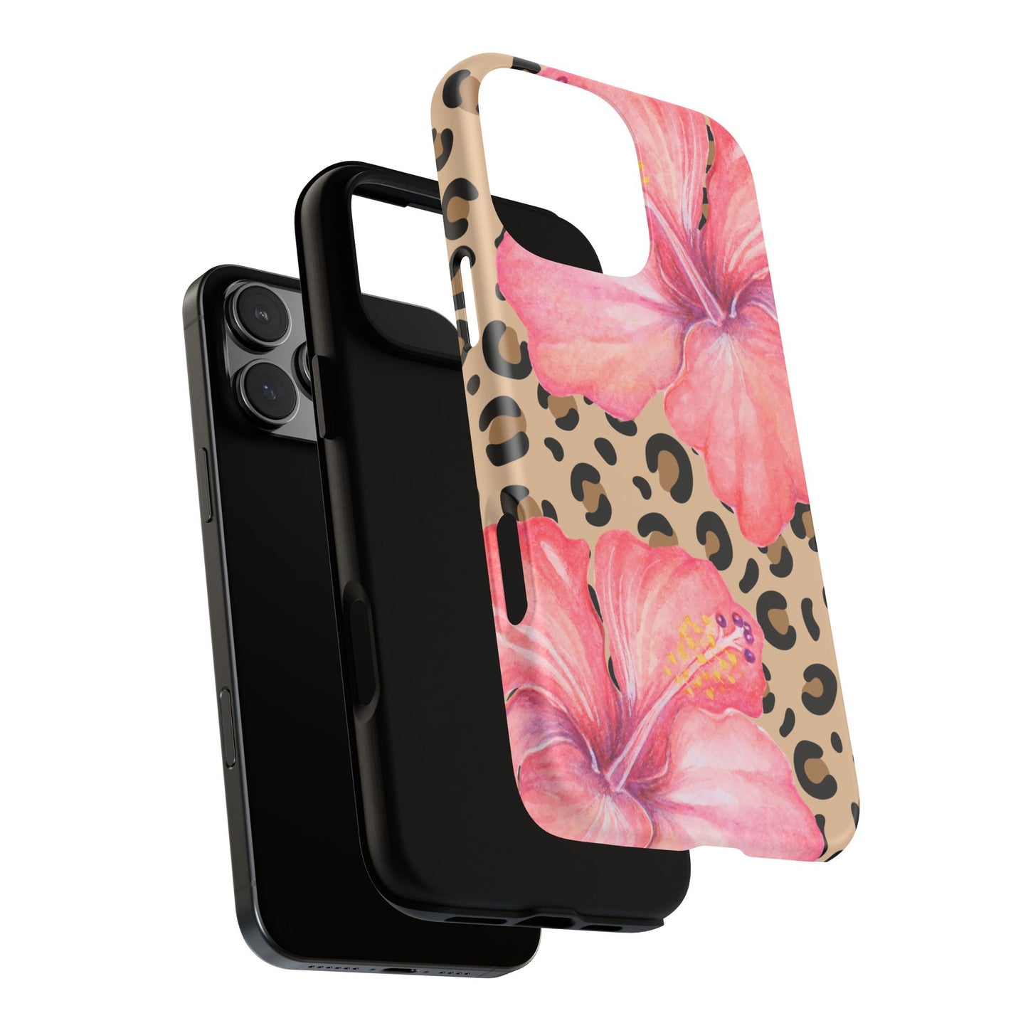 Leopard and Hibiscus iPHONE Tough Cases l Perfect for the Summer