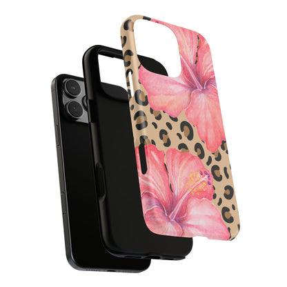 Leopard and Hibiscus iPHONE Tough Cases l Perfect for the Summer