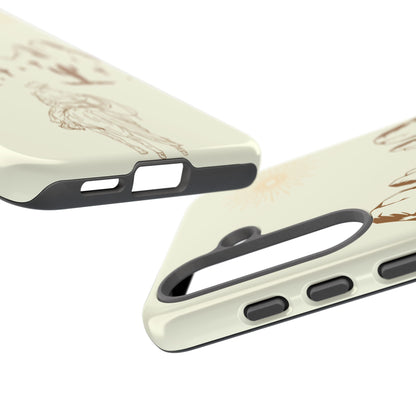 SAMSUNG Cowboy Riding into the Sunset Tough Phone Case