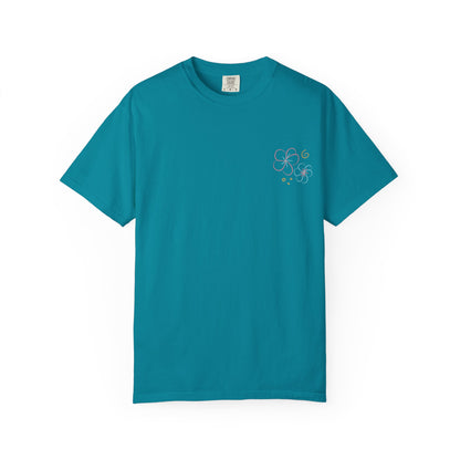 Pastel Hibiscus Logo Garment-Dyed Tee l Summer Essential