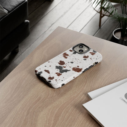 iPHONE Cow Print Tough Phone Case l GIFT FOR HIM AND HER