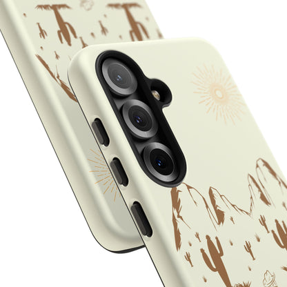 SAMSUNG Cowboy Riding into the Sunset Tough Phone Case