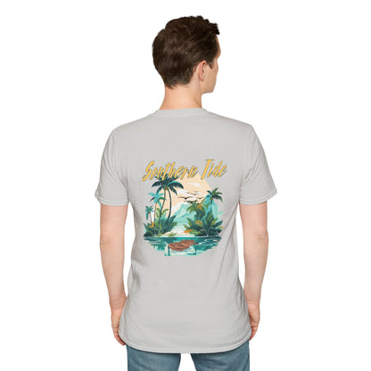 "Southern Tide" Tropical T-Shirt l Unisex Softstyle Tee, Summer Apparel