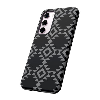 SAMSUNG Tribal Pattern Black and Grey Tough Phone Case | MADE FOR HIM AND HER