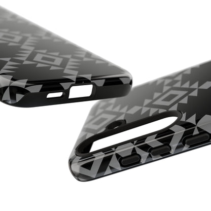 SAMSUNG Tribal Pattern Black and Grey Tough Phone Case | MADE FOR HIM AND HER
