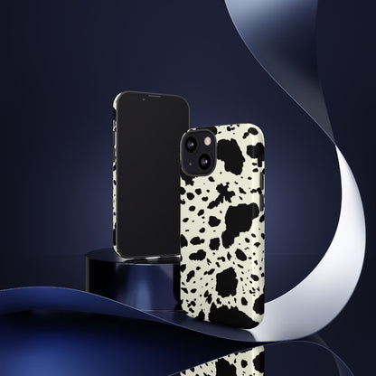 iPHONE Cow Print Tough Phone Cases l Durable Protection