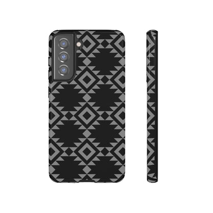 SAMSUNG Tribal Pattern Black and Grey Tough Phone Case | MADE FOR HIM AND HER
