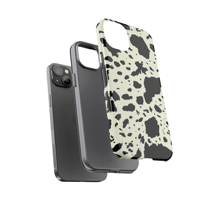 iPHONE Cow Print Tough Phone Cases l Durable Protection