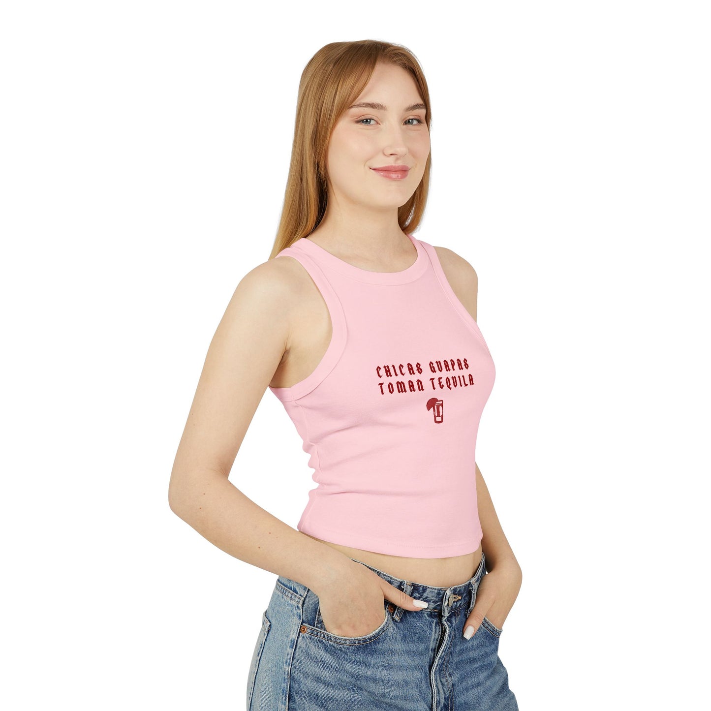 Chicas Guapas Toman Tequila - Camiseta Sin Mangas de Carreras