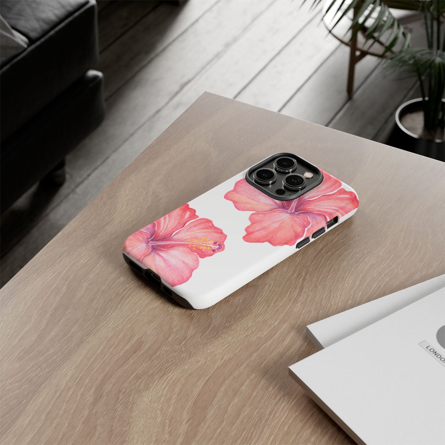 iPHONE Hibiscus Tough Case l Summer Vibe Mobile Case