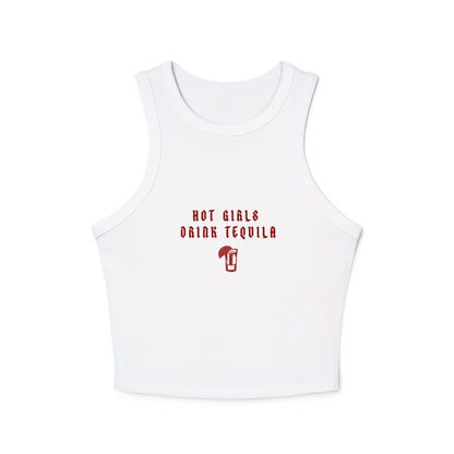 Hot Girls Drink Tequila Racer Tank Top
