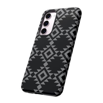 SAMSUNG Tribal Pattern Black and Grey Tough Phone Case | MADE FOR HIM AND HER