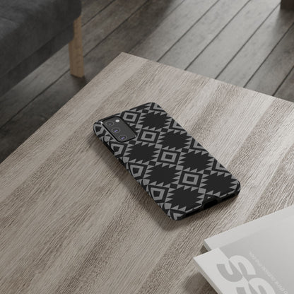 SAMSUNG Tribal Pattern Black and Grey Tough Phone Case | MADE FOR HIM AND HER