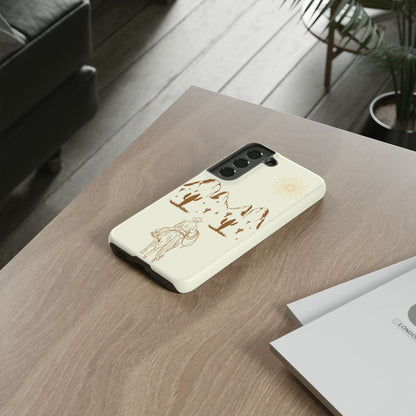 SAMSUNG Cowboy Riding into the Sunset Tough Phone Case