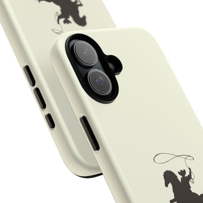 iPHONE Western Horse Rider Phone Case l Durable Phone Cover, Cowboy Style, Tough Case