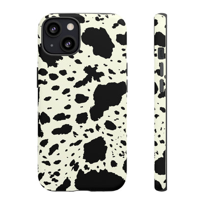 iPHONE Cow Print Tough Phone Cases l Durable Protection