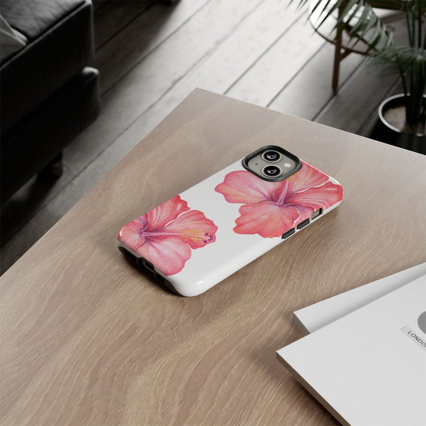 iPHONE Hibiscus Tough Case l Summer Vibe Mobile Case