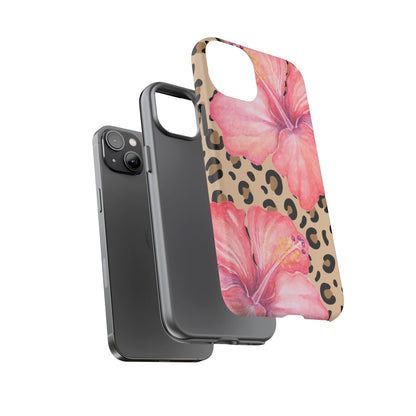 Leopard and Hibiscus iPHONE Tough Cases l Perfect for the Summer