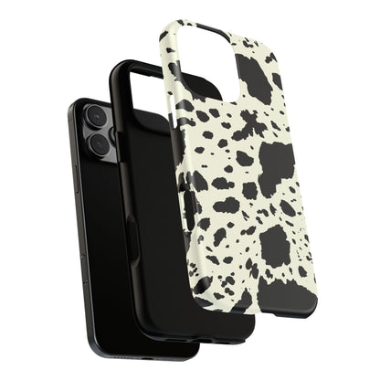 iPHONE Cow Print Tough Phone Cases l Durable Protection