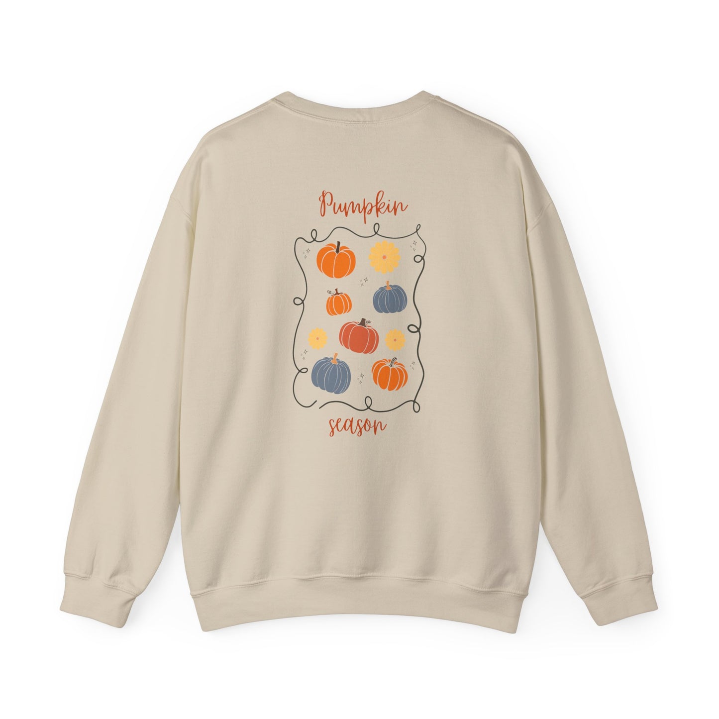 Pumpkin Season Crewneck Sweatshirt | Fall Fashion, Unisex Sweater, Cozy Autumn Style, Halloween Apparel, Cute Gift