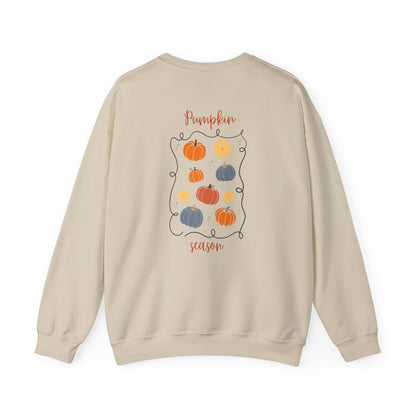 Pumpkin Season Crewneck Sweatshirt | Fall Fashion, Unisex Sweater, Cozy Autumn Style, Halloween Apparel, Cute Gift