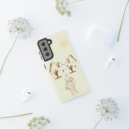 SAMSUNG Cowboy Riding into the Sunset Tough Phone Case
