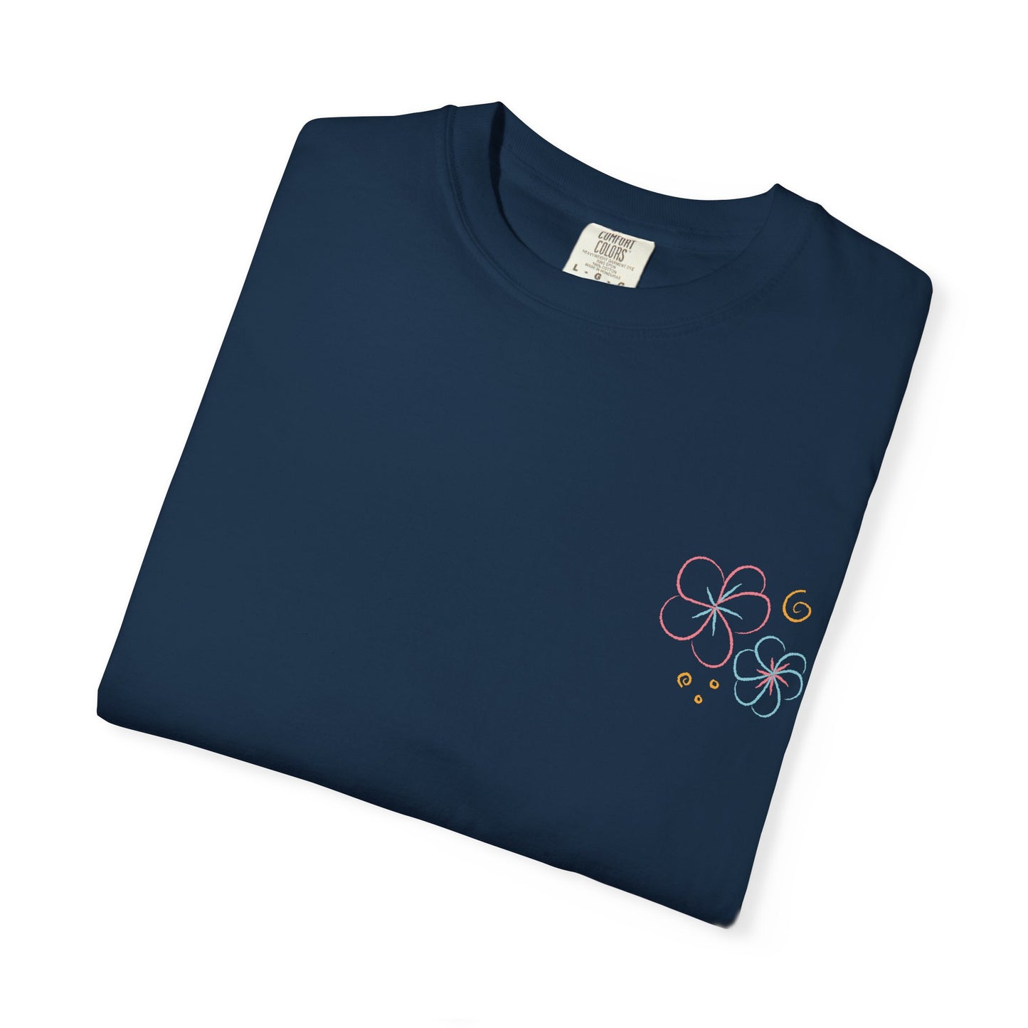 Pastel Hibiscus Logo Garment-Dyed Tee l Summer Essential