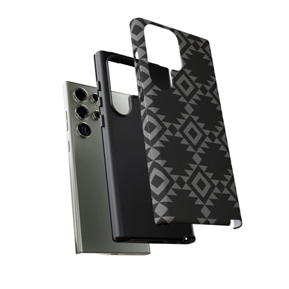 SAMSUNG Tribal Pattern Black and Grey Tough Phone Case | MADE FOR HIM AND HER