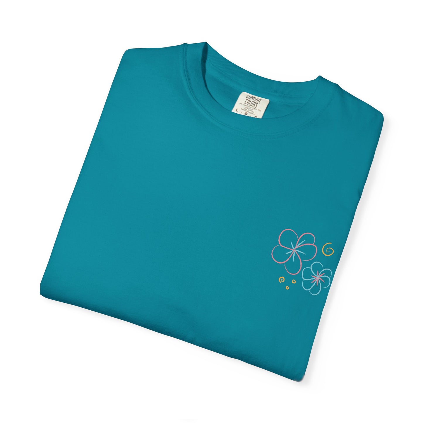 Pastel Hibiscus Logo Garment-Dyed Tee l Summer Essential