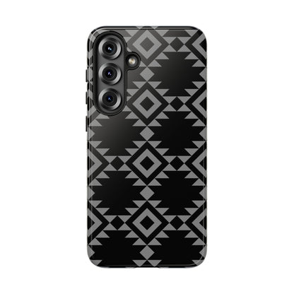SAMSUNG Tribal Pattern Black and Grey Tough Phone Case | MADE FOR HIM AND HER