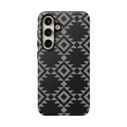 SAMSUNG Tribal Pattern Black and Grey Tough Phone Case | MADE FOR HIM AND HER