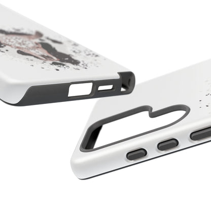 SAMSUNG Bull Skull with Cow Print Tough Phone Case l Gift for Him, Western Style