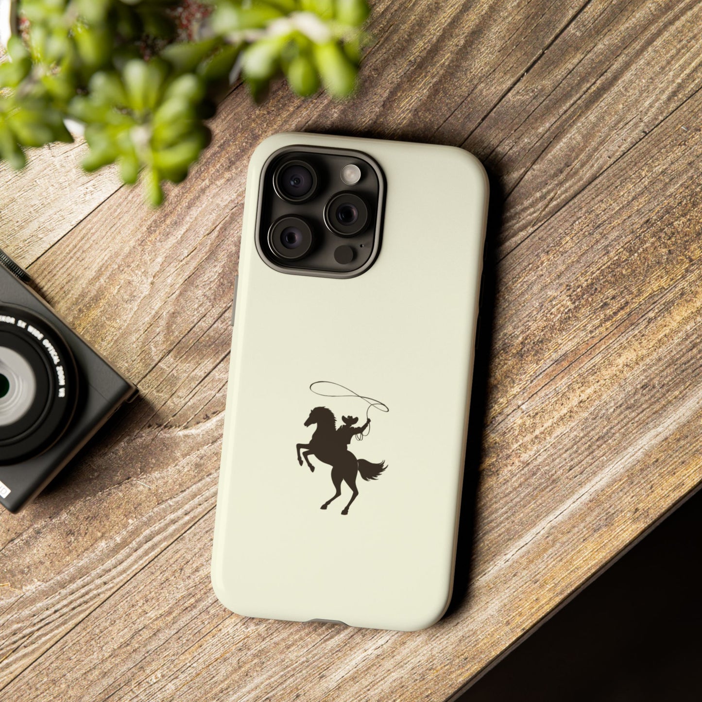 iPHONE Western Horse Rider Phone Case l Durable Phone Cover, Cowboy Style, Tough Case