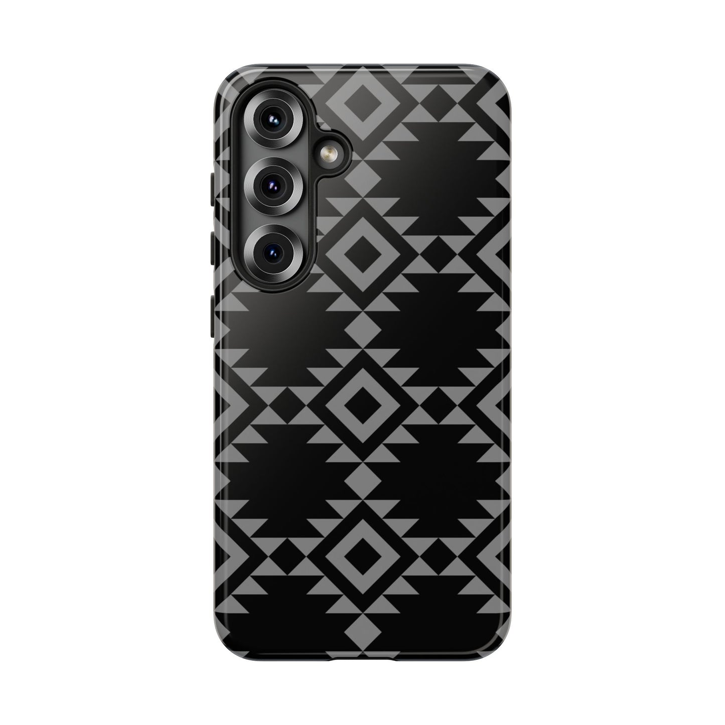 SAMSUNG Tribal Pattern Black and Grey Tough Phone Case | MADE FOR HIM AND HER