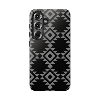 SAMSUNG Tribal Pattern Black and Grey Tough Phone Case | MADE FOR HIM AND HER