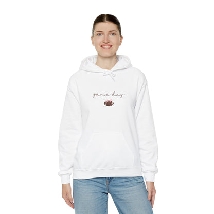 CUSTOMIZABLE "Game Day" Cozy Football Graphic Hoodie - Perfect for Game Day, Casual Wear, Gift for Sports Fans, Unisex Sweatshirt