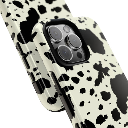 iPHONE Cow Print Tough Phone Cases l Durable Protection