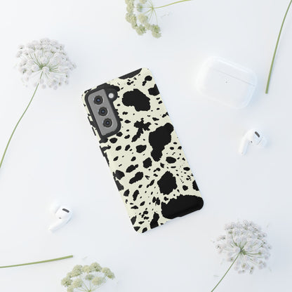 SAMSUNG Cow Print Tough Phone Cases l Durable Protection