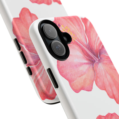 iPHONE Hibiscus Tough Case l Summer Vibe Mobile Case
