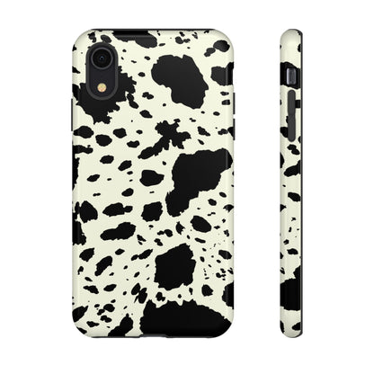 iPHONE Cow Print Tough Phone Cases l Durable Protection