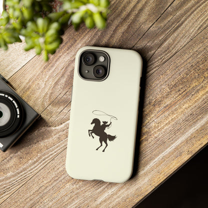 iPHONE Western Horse Rider Phone Case l Durable Phone Cover, Cowboy Style, Tough Case