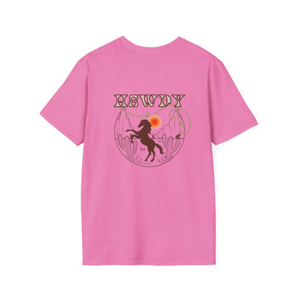 Howdy Cowboy Graphic Tee - Unisex Softstyle T-Shirt