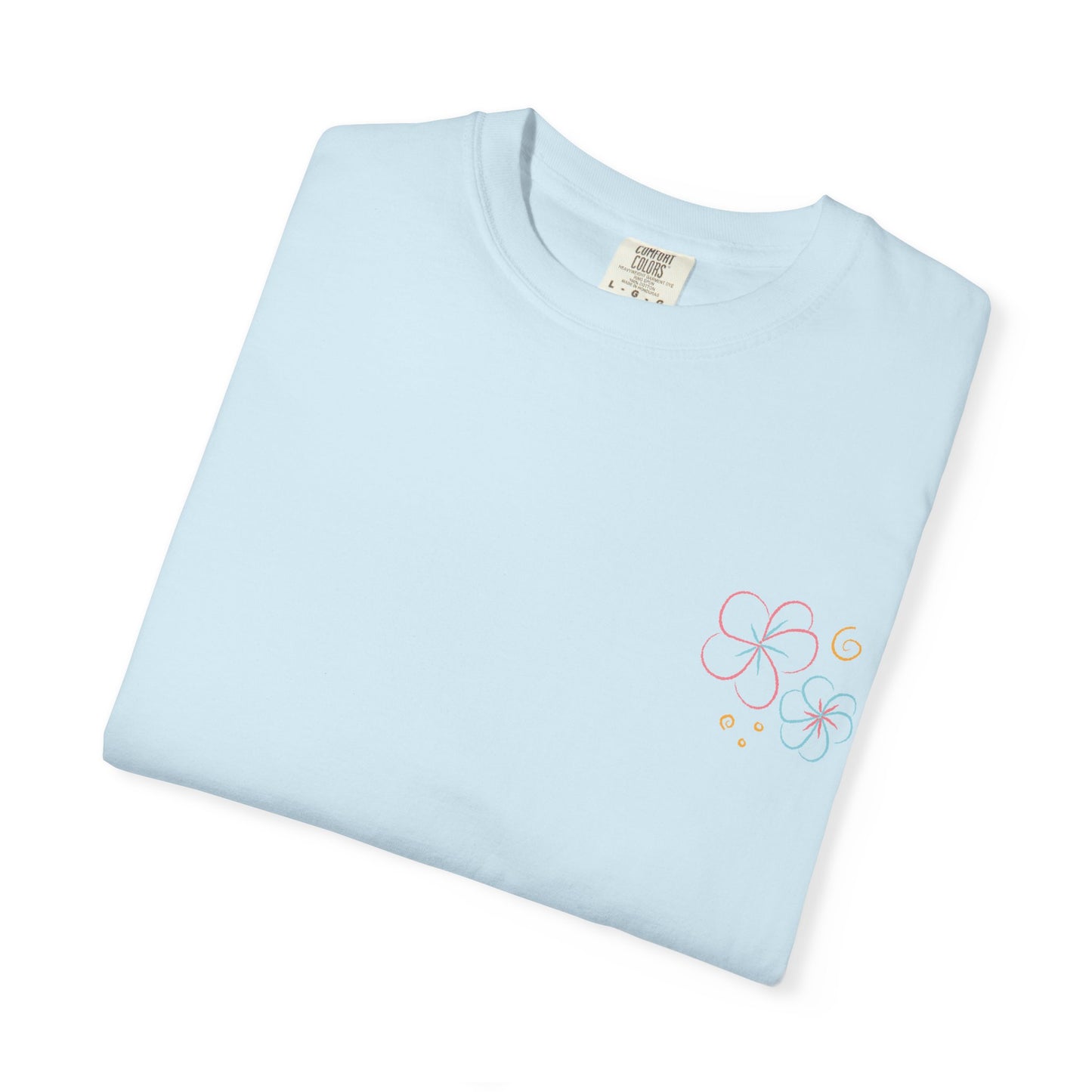 Pastel Hibiscus Logo Garment-Dyed Tee l Summer Essential