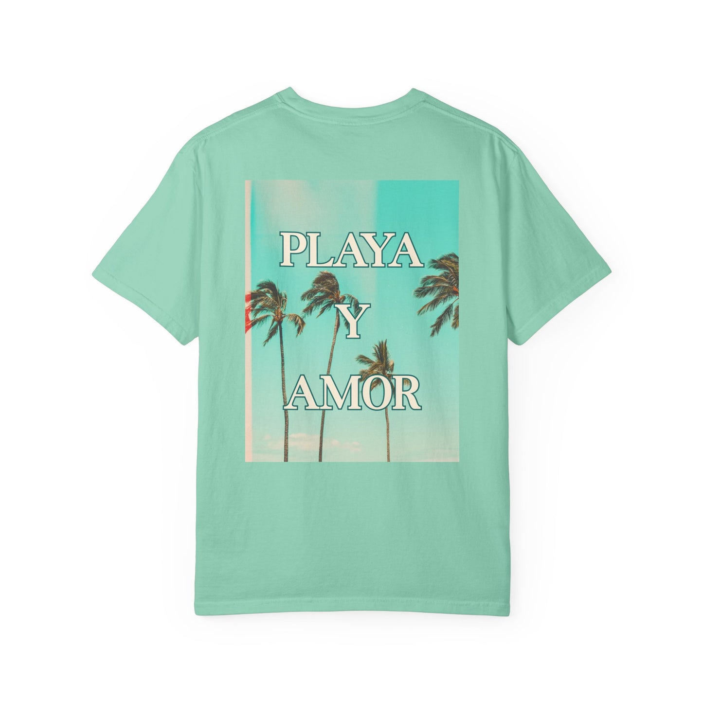 Playa y Amor T-Shirt l Tropical Graphic Tee, Summer Vibes Shirt
