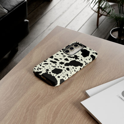 SAMSUNG Cow Print Tough Phone Cases l Durable Protection