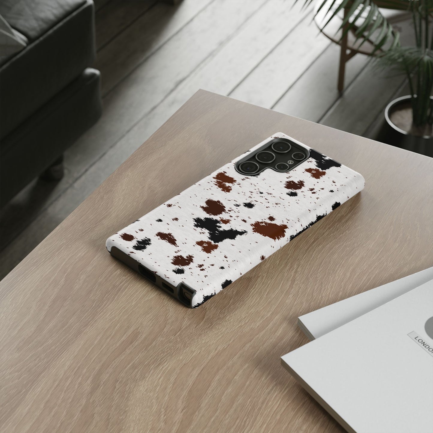 SAMSUNG Cow Print Tough Phone Case l GIFT FOR HIM AND HER