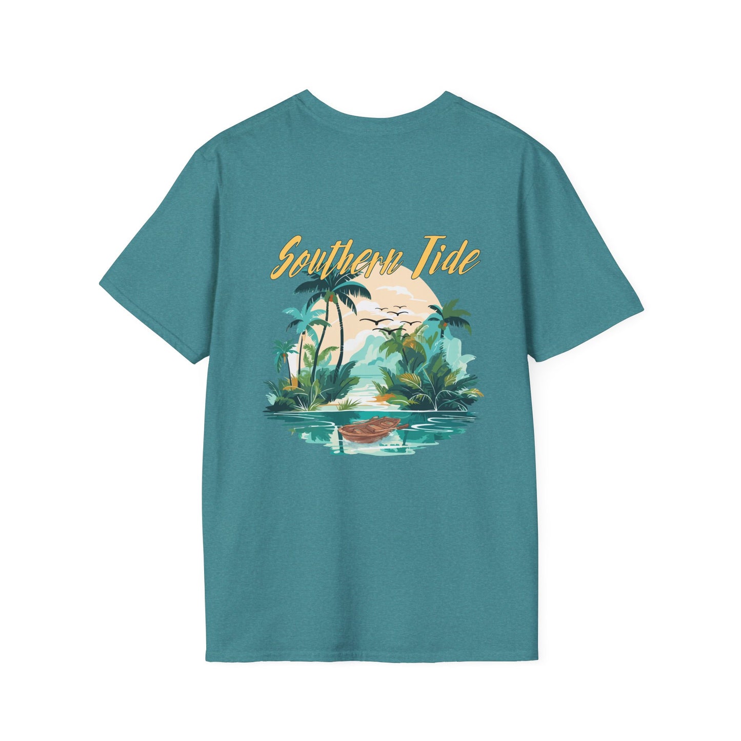 "Southern Tide" Tropical T-Shirt l Unisex Softstyle Tee, Summer Apparel
