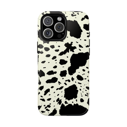iPHONE Cow Print Tough Phone Cases l Durable Protection