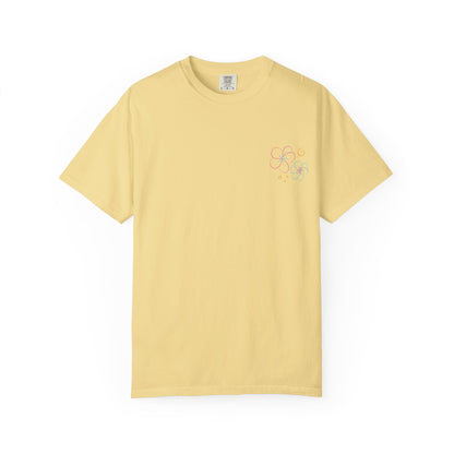 Pastel Hibiscus Logo Garment-Dyed Tee l Summer Essential